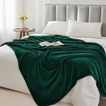 BEDELITE Fleece Blanket Black Throw Blankets for Couch & Bed, Luxury Plush Cozy Fuzzy Blanket 50x60 inches, Super Soft Warm Lightweight Throw Blanket for Travel Camping - Colors A