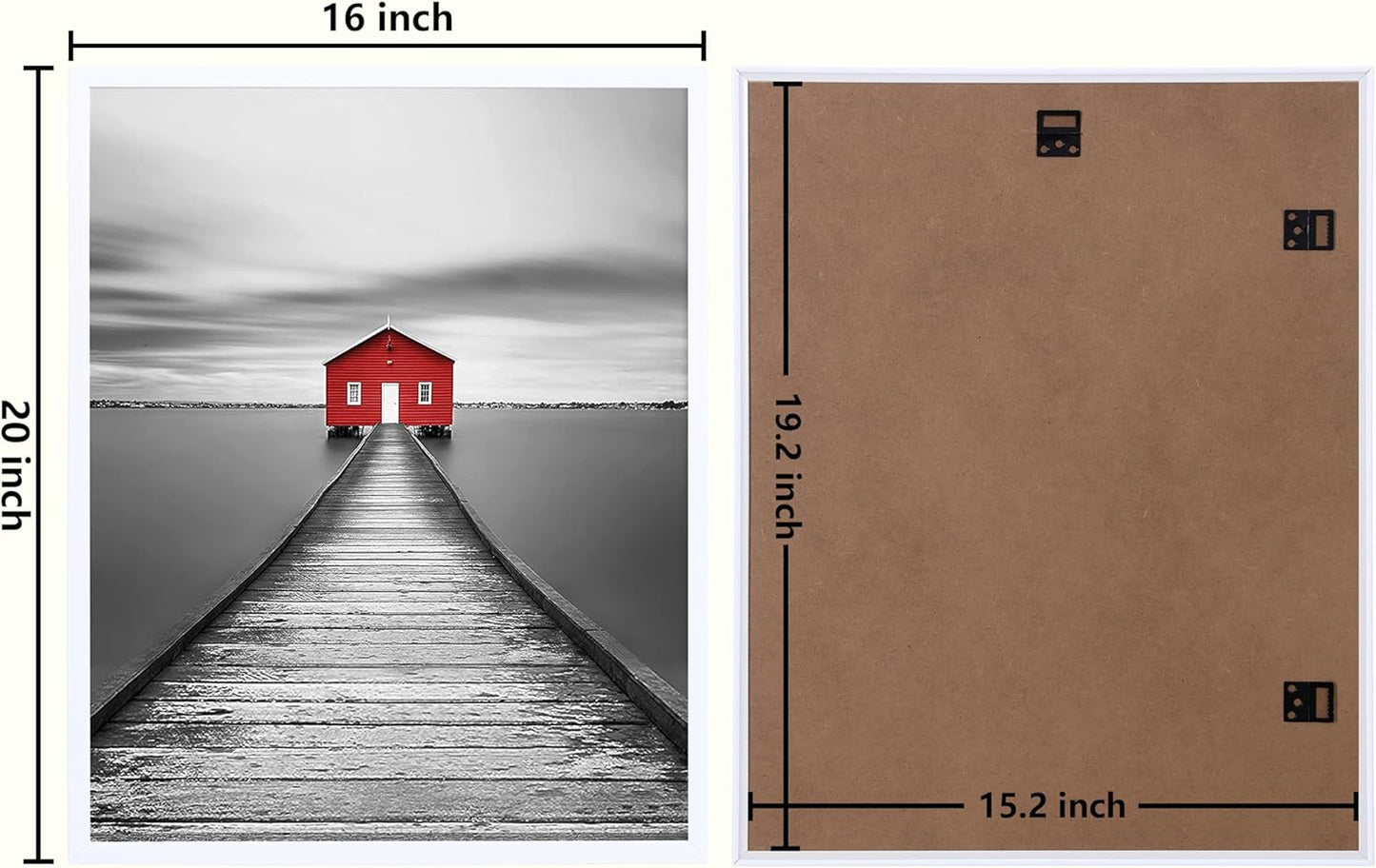 ELSKER&HOME 22.375 x 34 Poster Frame 3 Pack, Black Picture Frame for Horizontal or Vertical Wall Mounting, Sturdy and Scratch-proof