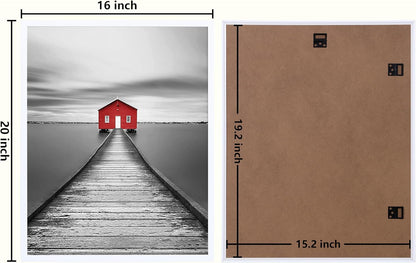 ELSKER&HOME 22.375 x 34 Poster Frame 3 Pack, Black Picture Frame for Horizontal or Vertical Wall Mounting, Sturdy and Scratch-proof