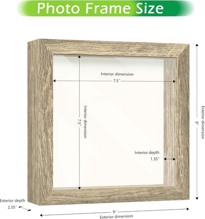 FrameWorks 11” x 14” Dark Oak Wooden Shadow Box Frame – Display Case with Soft Felt Back, Memory Box with Tempered Glass, Display Box with Elegant White Ball Push Pins, Wooden Flower Box