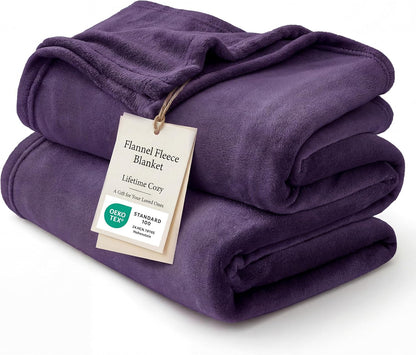 Bedsure GentleSoft Fleece Throw Blanket for Couch Grey - Lightweight Plush Fuzzy Cozy Soft Blankets and Throws for Sofa, Couch, Travel, Camping, 50x60 inches - Colors A