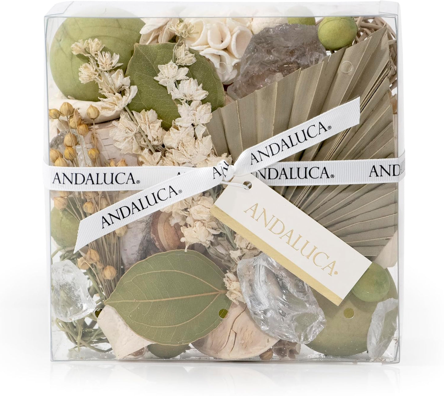 ANDALUCA Maison Box Fragrance Potpourri Decorative Vase & Bowl Filler Home Décor (Coconut Sandalwood)