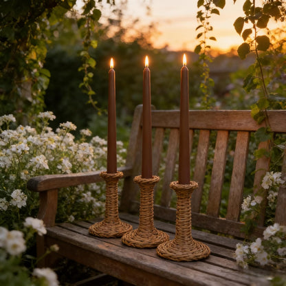 12-Pack Olive Green Taper Candles, 10 Inch Unscented Dripless Candlesticks, Long-Lasting Burn Time of 7-8 Hours, Perfect for Christmas Home Décor Spring and St. Patrick's Day