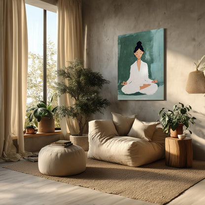 GELDSTEI Calm Zen Botanical Canvas Wall Art, White Lotus Blooming on Stones in Water Aesthetic Pictures, Yoga Spa Meditation Room Decor, Modern Spiritual Poster Prints for Zen Office Framed Set of 3, Each 12x16 Inch