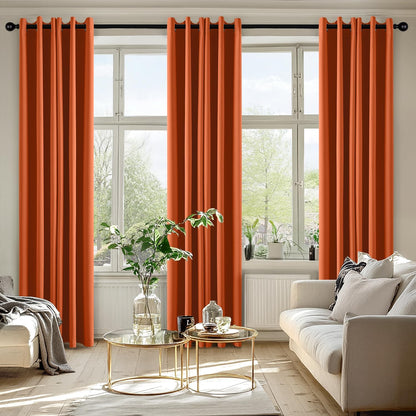 MIULEE Blackout Curtains for Bedroom Living Room 2 Panels, Thermal Insulated Room Darkening Drapes Grommet Noise Reducing Light Blocking Window Treatments 63 Inches Long 40x63 Inch Black - Colors B