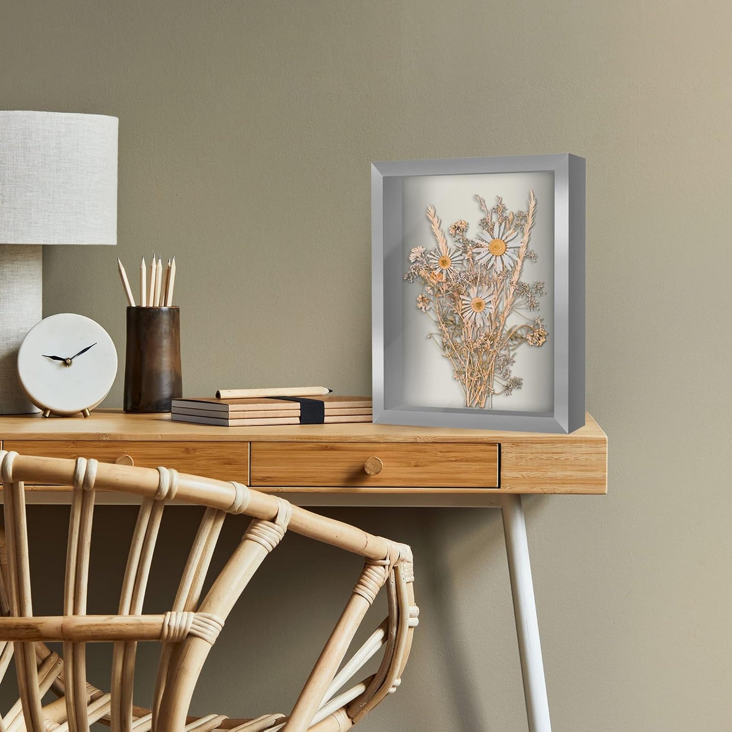 Americanflat 12x16 Shadow Box Frame with Polished Plexiglass - Silhouette Collection - Large Shadow Box Display Case for Tabletop and Wall Display - Black with Soft Felt Back