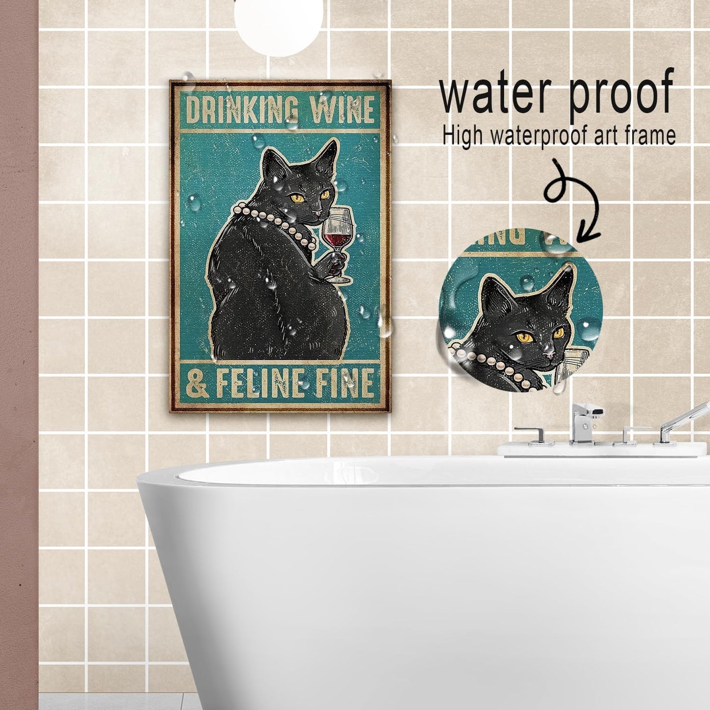 DIHSIEG 12x16 Canvas Wall Art funny bathroom wall art Print Poster Vintage Poster Frameless Floral Can be hung on the Wall Heal Your Heart poster Wall Art Canvas