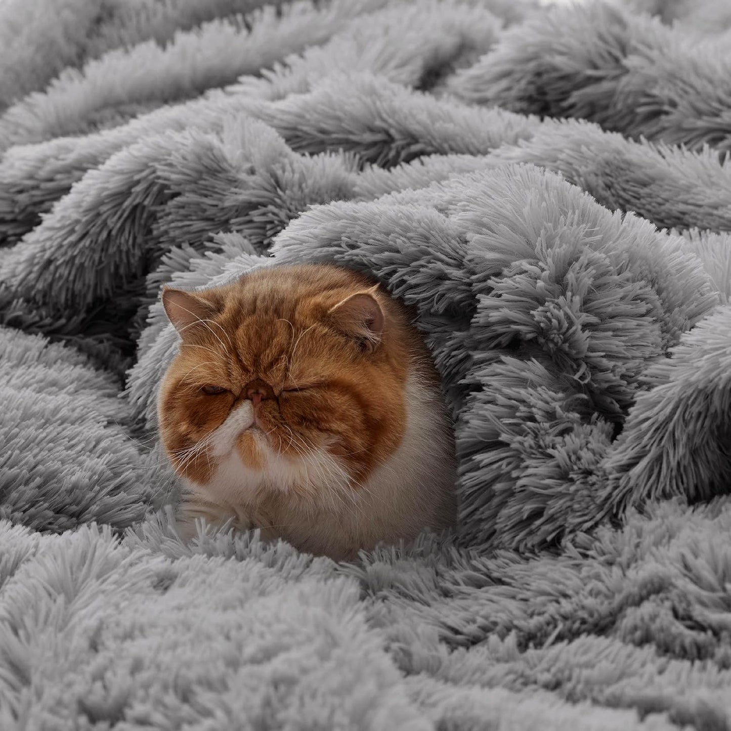 Bedsure GentleSoft Fluffy Fuzzy Faux Fur Throw Blanket for Couch, Soft Sherpa Fleece Cozy Gifts for Women, Plush Bed Blanket Room Decor for Men, Thick Warm Minky Teen Gifts Winter Bedding