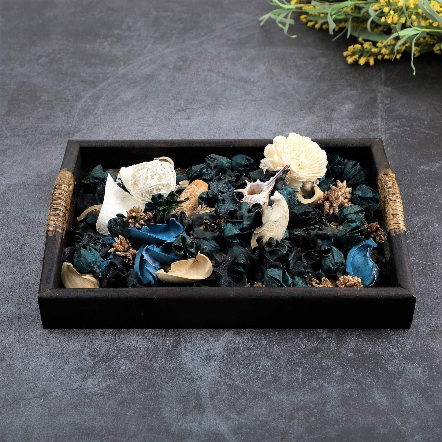 Qingbei Rina Spring Potpourri Bowl Filler, Lavender Scented Potpourri Dried Flower,Decorative Vase Filler,Home Fragrance Perfume Sachet, Bathroom Decor, 9.8 Oz(Purple)