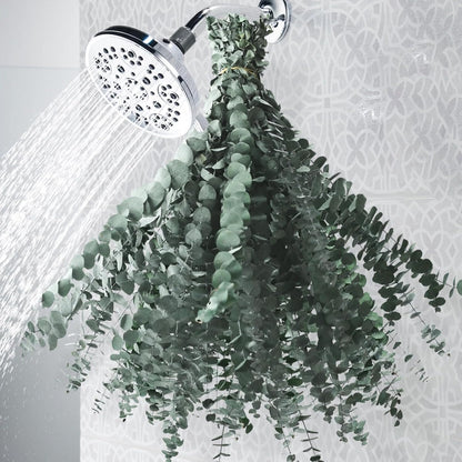 Eslibin 21 Pcs Real Dried Eucalyptus Stems, 17" Natural Fresh Eucalyptus Branches for Shower, Greenery Leaves for Vase Filler, Fragrance, Fresh Silk Dry Live Plants Decor
