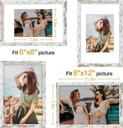 Vittanly 11x14 Picture Frame, Display Pictures 8x10 with Mat or 11x14 without Mat, Photo Frame for Wall Mounting, Black, 1 Pack - Colors B