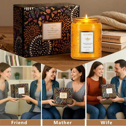 Mother’s Day Candles Gift Set for Mom, Natural Soy Wax Scented Jar Candles 6-Pack, Aromatherapy Candles for Home, 42oz 300 Hours Long Lasting, Gifts for Women
