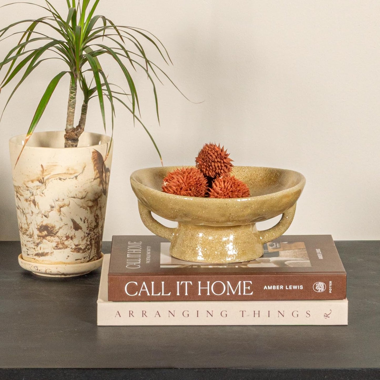 Creative Co-Op Stoneware Bowl w Reactive Glaze, White