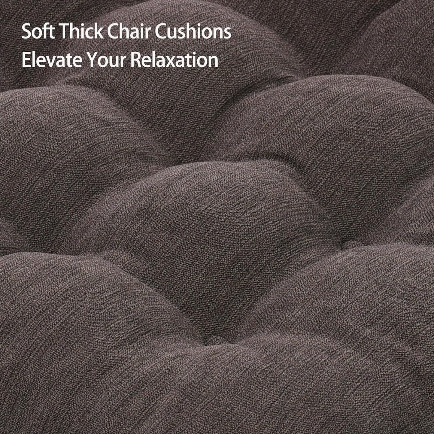 Recliner Cushions for Elderly, 20x20x5 Inch Thick Chair Cushion Patent Design Soft Tufted Dual Layer Booster Seat Cushions for Seniors Recliner Risers Taupe 1P