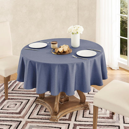 Veblandy Rectangle Tablecloth Waterproof Linen Textured Table Cloth Stain and Wrinkle Resistant Washable, Decorative Fabric Table Cover for Dining, Party and Camping (Sage Green, 52 * 70)