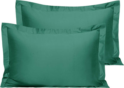 NTBAY Cotton 26x26 Euro Sham Covers - 500 Thread Count Egyptian Cotton Euro Pillow Covers, 2 Pack Super Soft and Breathable 26x26 Pillow Covers, Square Pillow Cases, White