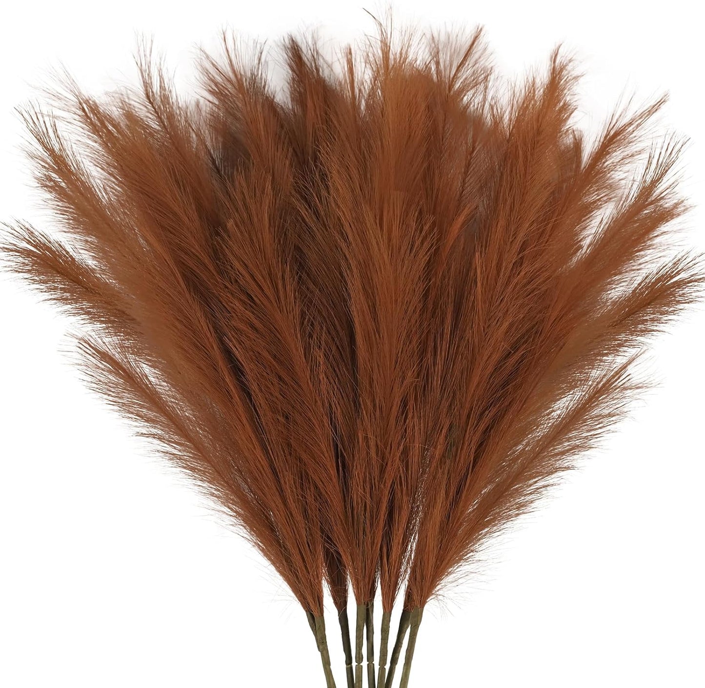 obbsie 50pcs Pink Faux Pampas Grass Decor, 21.6" Short Artificial Floral Branches Vase Filler Flower Arrangement for Home Wedding Boho Outdoor Decor