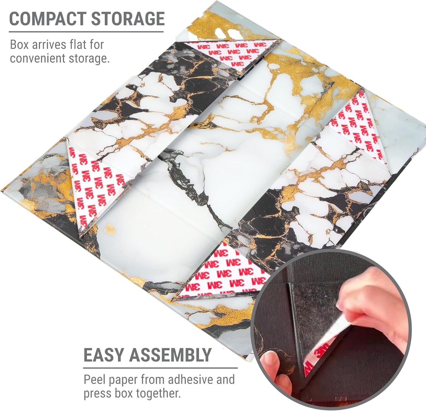 Luxury Keepsake Gift Box | Gold Floral Decorative Boxes with Magnetic Lids for Presents, Wedding Memory Box, and Bridal Gifts. 11.5" x 7.5" x 3.5"