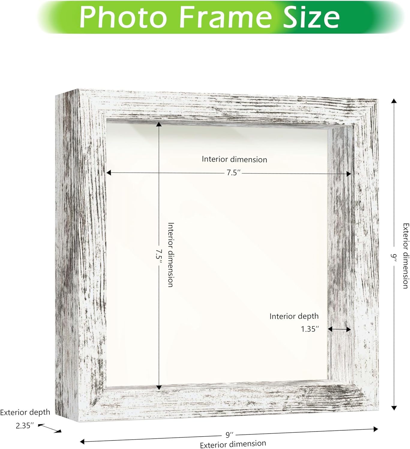 FrameWorks 11” x 14” Dark Oak Wooden Shadow Box Frame – Display Case with Soft Felt Back, Memory Box with Tempered Glass, Display Box with Elegant White Ball Push Pins, Wooden Flower Box