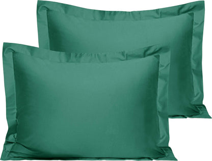 NTBAY Cotton 26x26 Euro Sham Covers - 500 Thread Count Egyptian Cotton Euro Pillow Covers, 2 Pack Super Soft and Breathable 26x26 Pillow Covers, Square Pillow Cases, White