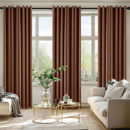 MIULEE Blackout Curtains for Bedroom Living Room 2 Panels, Thermal Insulated Room Darkening Drapes Grommet Noise Reducing Light Blocking Window Treatments 63 Inches Long 40x63 Inch Black - Colors A