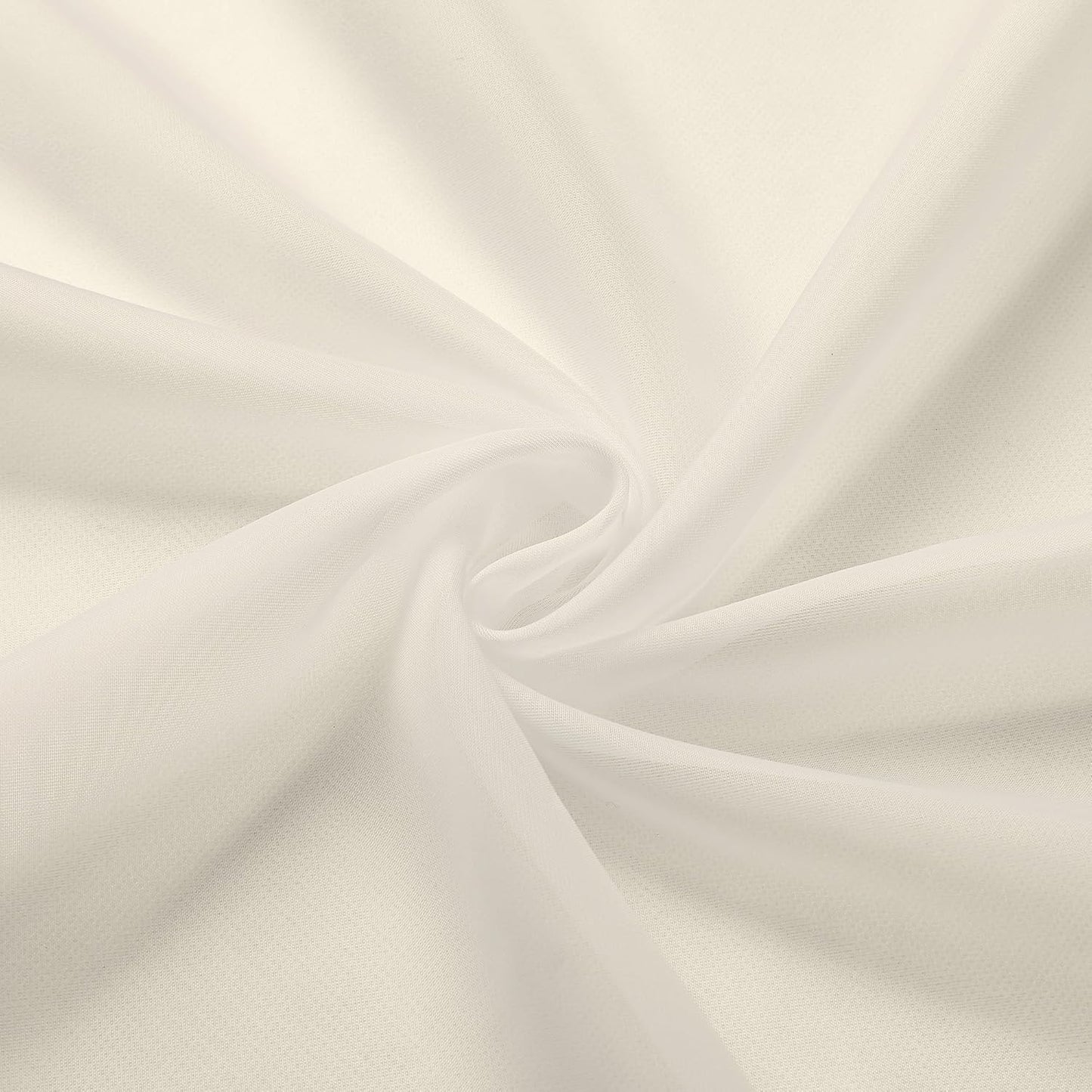 Chyhomenyc Sheer White Valances for Windows 2 Pack, Small Window Curtains for Living Room Bathroom Cafe Laundry Basement, Modern Top Dual Rod Pocket Voile Curtain, 42W x 14L inches, White - Colors A
