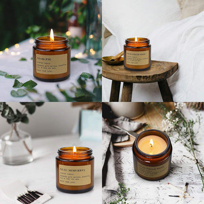 6-Pack Scented Candles for Home, 3.5 Oz Soy Wax Candles Gift Set with Lavender Chamomile & Eucalyptus Mint for Brithday Gifts Women, Mothers Day
