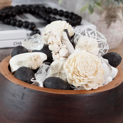 ANDALUCA Maison Box Fragrance Potpourri Decorative Vase & Bowl Filler Home Décor (Coconut Sandalwood)