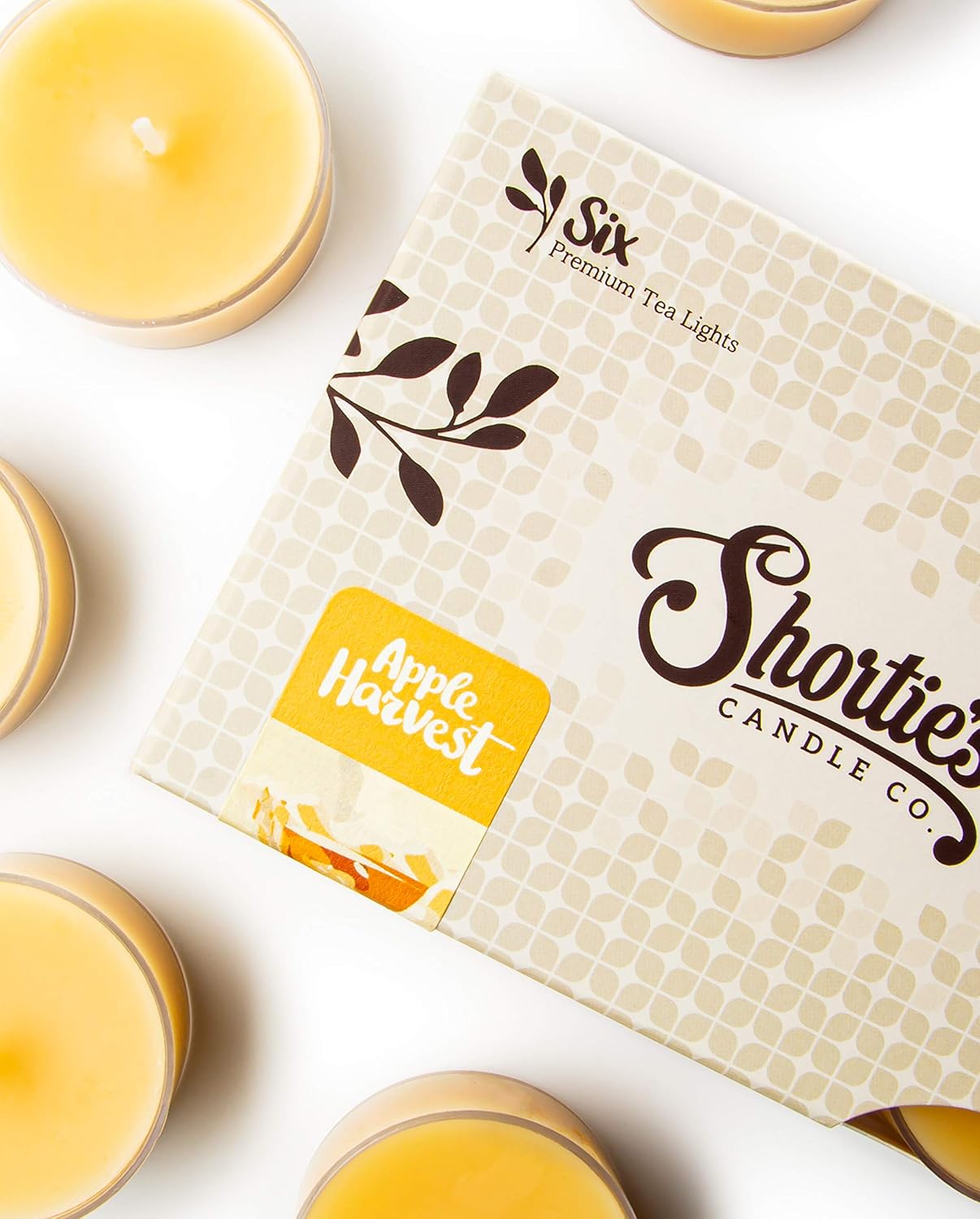 Shortie's Candle Company Vanilla Bean Premium Tealight Candles Bulk Pack - 24 Beige Highly Scented Tea Lights - Beautiful Candlelight - Made in the USA - Bakery & Food Collection