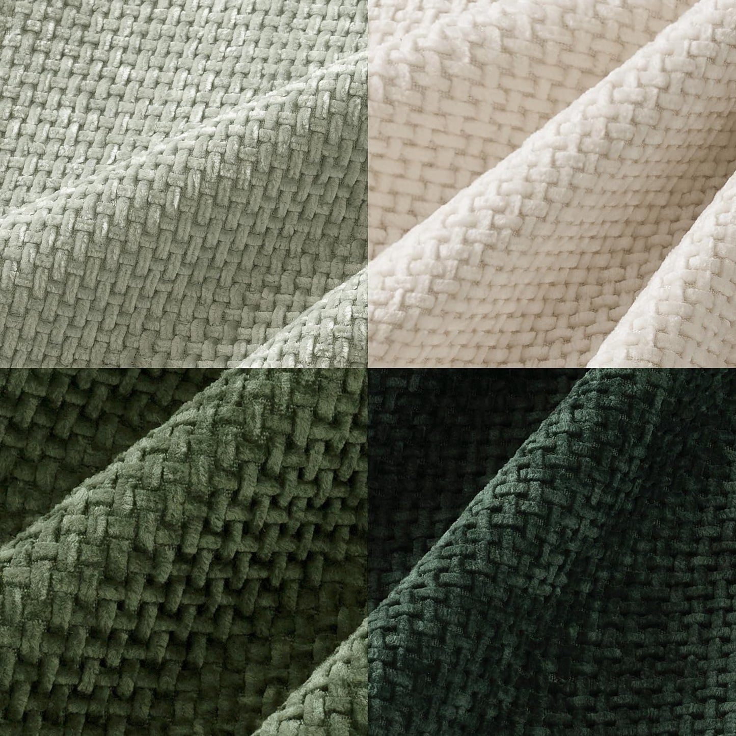 MIULEE Pack of 4 Couch Throw Pillow Covers 18x18 Inch Neutral Soft Decorative Chenille Pillow Covers Farmhouse Boho Cushion Covers for Mid Century Modern Spring Home Decor Sofa Bedroom Living Room