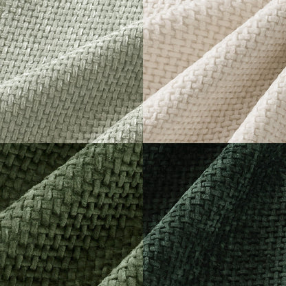 MIULEE Pack of 4 Couch Throw Pillow Covers 18x18 Inch Neutral Soft Decorative Chenille Pillow Covers Farmhouse Boho Cushion Covers for Mid Century Modern Spring Home Decor Sofa Bedroom Living Room
