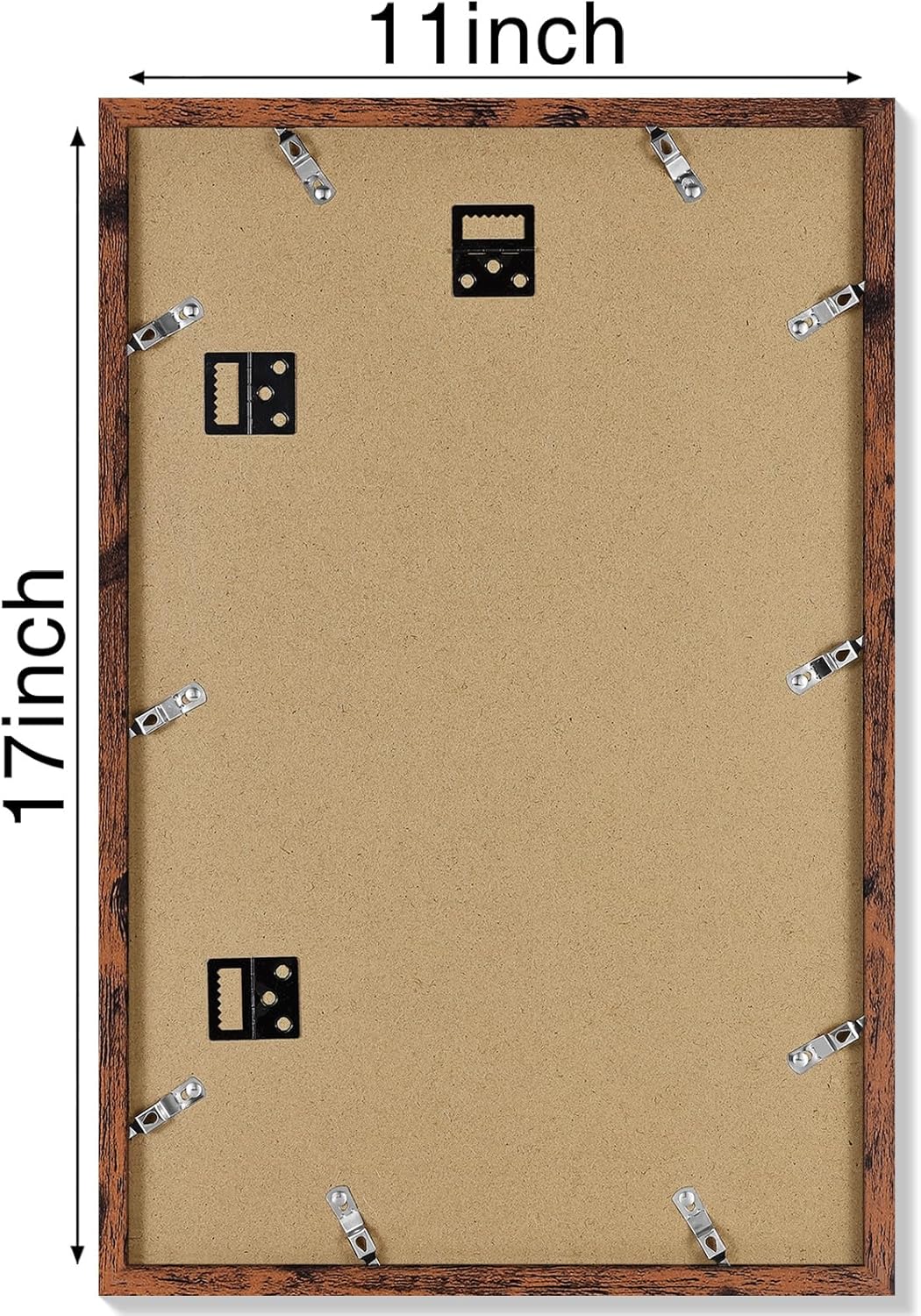 Vittanly 11x14 Picture Frame, Display Pictures 8x10 with Mat or 11x14 without Mat, Photo Frame for Wall Mounting, Black, 1 Pack - Colors A