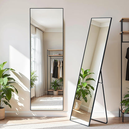 Simple Deluxe Arched Full Length Mirror, 71"x26"Large Floor Mirrors, for Wall Door Bedroom Bathroom Living Room (Gold)