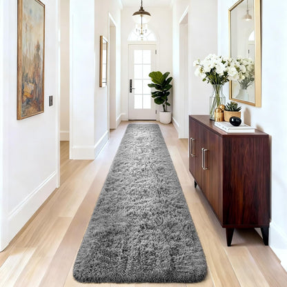 Ophanie Round Rugs 5Ft Ivory Circle Area Rug, Nursery Room Decor, Christmas Aesthetic Bedroom Home Circular Carpet 5 Foot, Fluffy Fuzzy Shag Plush Cream Living Room Rugs for Kids Boys Girls Teen Baby