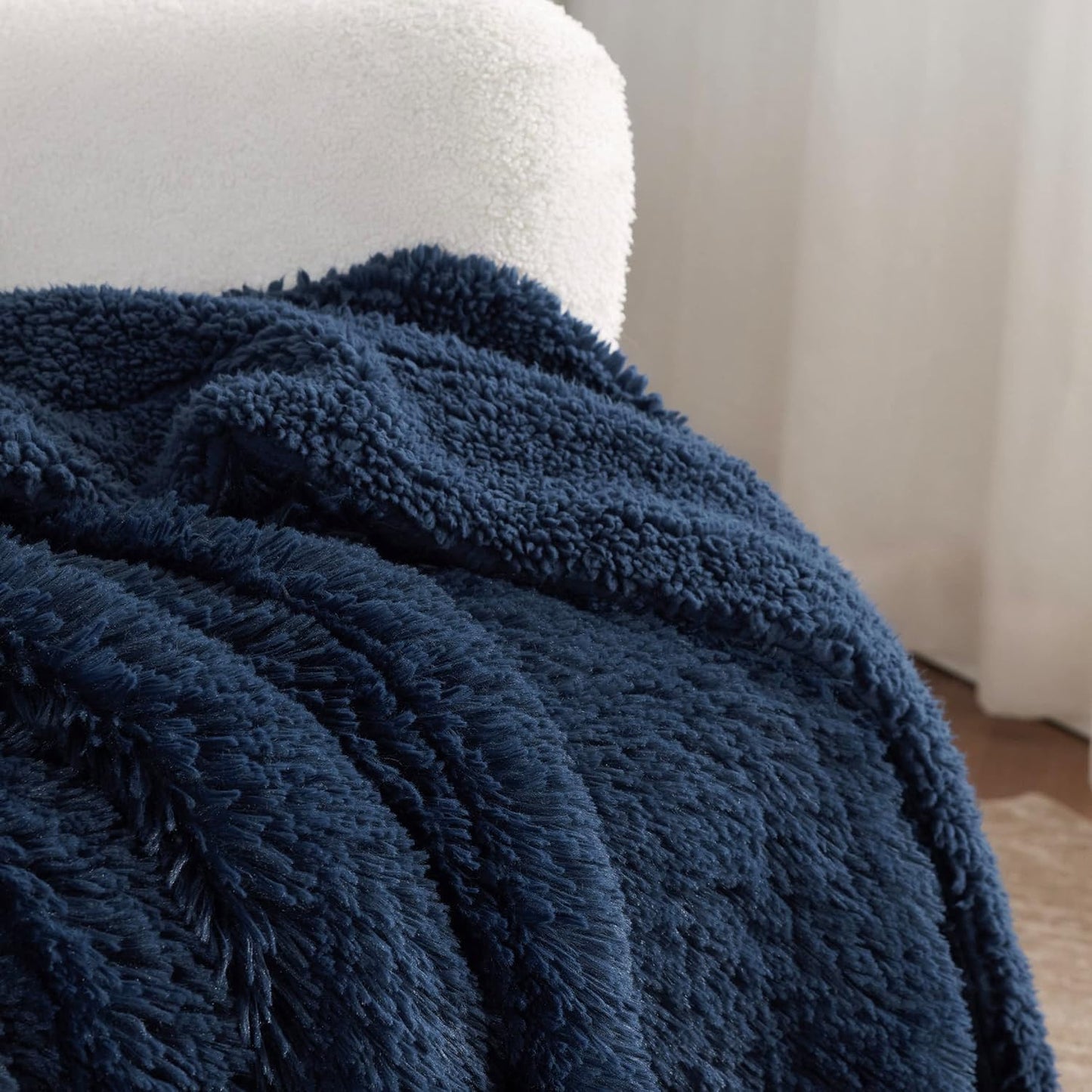 Bedsure GentleSoft Fluffy Fuzzy Faux Fur Throw Blanket for Couch, Soft Sherpa Fleece Cozy Gifts for Women, Plush Bed Blanket Room Decor for Men, Thick Warm Minky Teen Gifts Winter Bedding