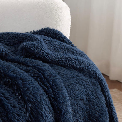 Bedsure GentleSoft Fluffy Fuzzy Faux Fur Throw Blanket for Couch, Soft Sherpa Fleece Cozy Gifts for Women, Plush Bed Blanket Room Decor for Men, Thick Warm Minky Teen Gifts Winter Bedding