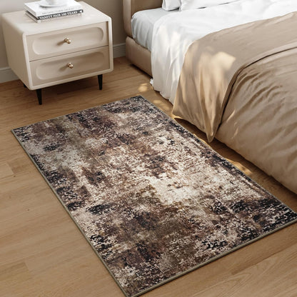 Ompaa 2x6 Rug Runners for Hallways Kitchen Runner Rug Non Slip Washable Grey Long Runner Rugs with Rubber Backing Soft Abstract Carpet Runner for Hallways, Kitchen, Bedroom, Bathroom, Entryway - Colors B