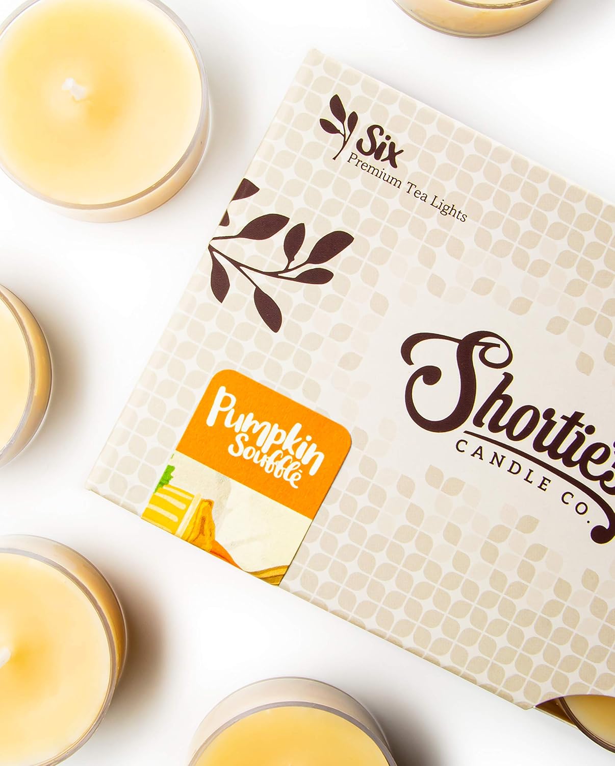 Shortie's Candle Company Vanilla Bean Premium Tealight Candles Bulk Pack - 24 Beige Highly Scented Tea Lights - Beautiful Candlelight - Made in the USA - Bakery & Food Collection