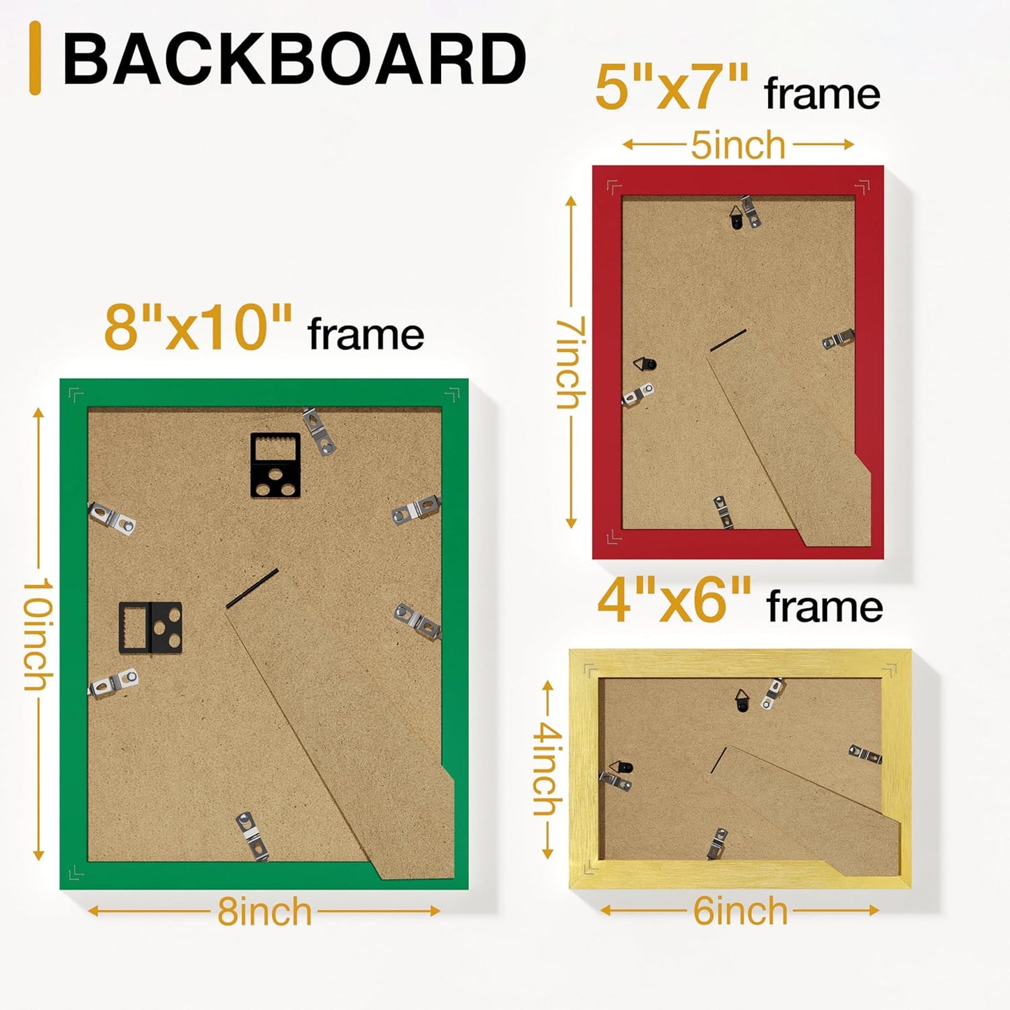 Vittanly 15 Pack Picture Frames Collage Wall Decor for Mounting or Tabletop Display, Gallery Frame Set for Family, Multi Sizes Including 3pcs 8x10, 6pcs 5x7, 6pcs 4x6, Black