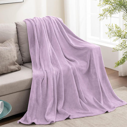 BEDELITE Fleece Blanket Black Throw Blankets for Couch & Bed, Luxury Plush Cozy Fuzzy Blanket 50x60 inches, Super Soft Warm Lightweight Throw Blanket for Travel Camping - Colors A