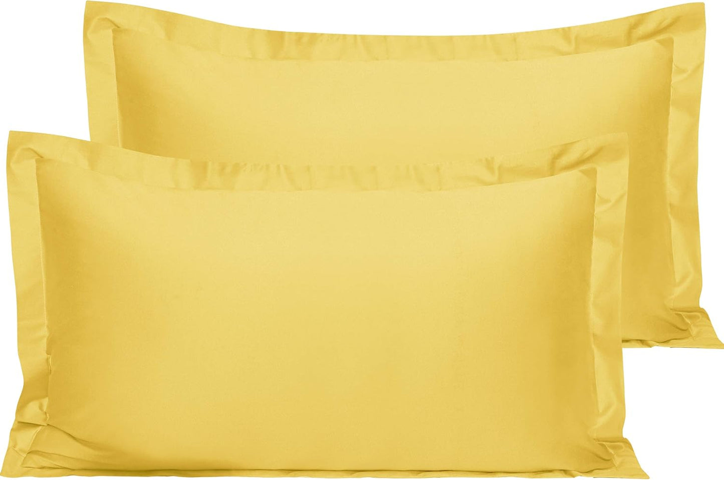 NTBAY Cotton 26x26 Euro Sham Covers - 500 Thread Count Egyptian Cotton Euro Pillow Covers, 2 Pack Super Soft and Breathable 26x26 Pillow Covers, Square Pillow Cases, White