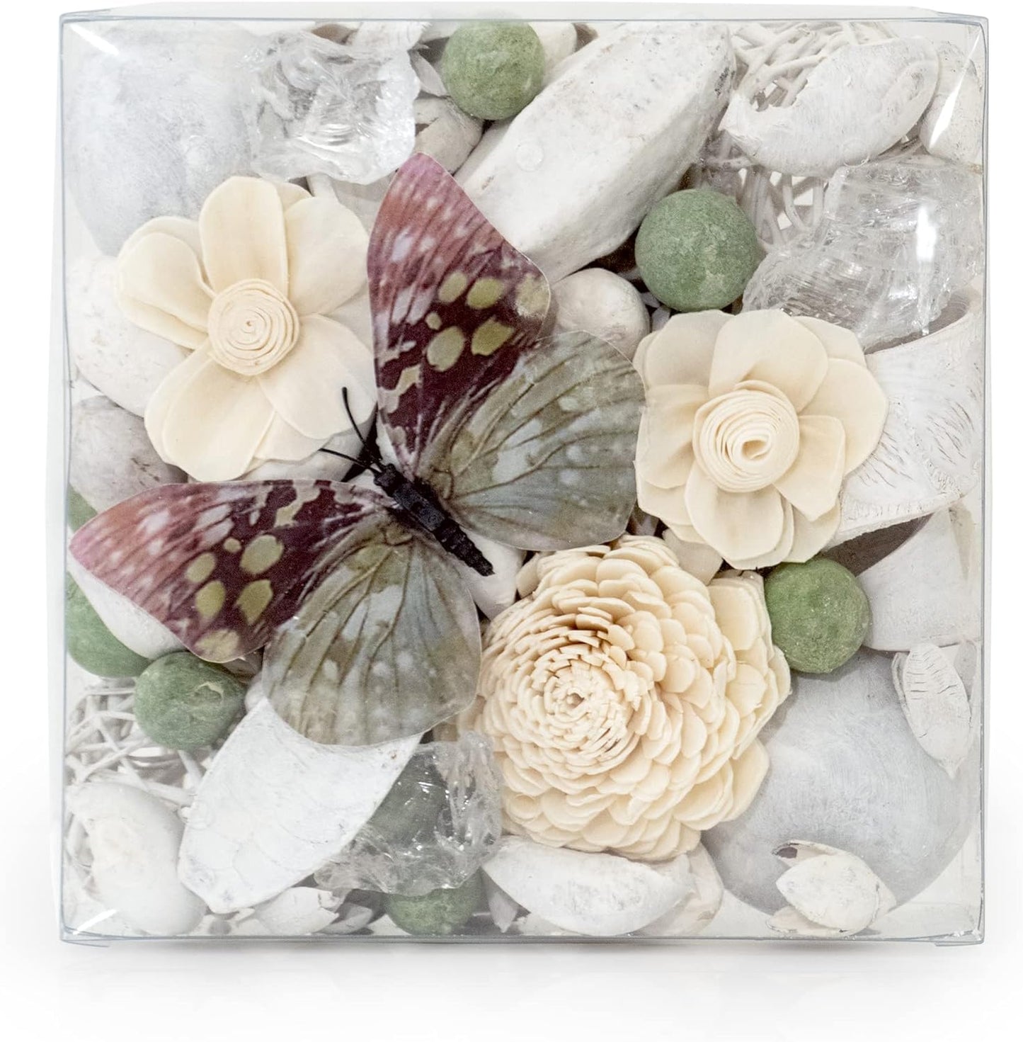 ANDALUCA Maison Box Fragrance Potpourri Decorative Vase & Bowl Filler Home Décor (Coconut Sandalwood)