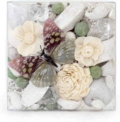 ANDALUCA Maison Box Fragrance Potpourri Decorative Vase & Bowl Filler Home Décor (Coconut Sandalwood)