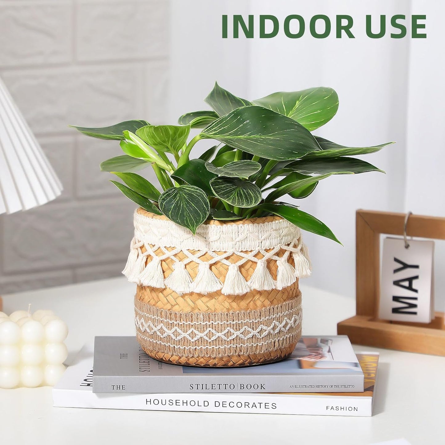 vomiceak Face Planter Pots Head, Planters for Indoor Plants - Double Cute Plant Pots for Flower & Succulent with Drainage Holes - Gift Ideas for Women (White Lady)