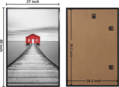 ELSKER&HOME 22.375 x 34 Poster Frame 3 Pack, Black Picture Frame for Horizontal or Vertical Wall Mounting, Sturdy and Scratch-proof