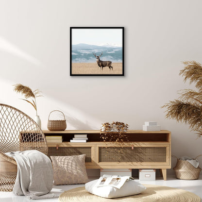 Americanflat 24x36 Poster Frame with Polished Plexiglass - Streamline Collection - Thin Border Picture Frame for Wall Display - Hanging Hardware Included - Black - Colors A