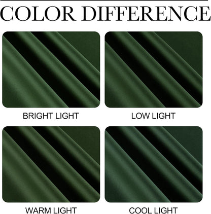 NICETOWN Halloween Pitch Black Solid Thermal Insulated Grommet Blackout Curtains/Drapes for Bedroom Window (2 Panels, 42 inches Wide by 63 inches Long, Black) - Colors B