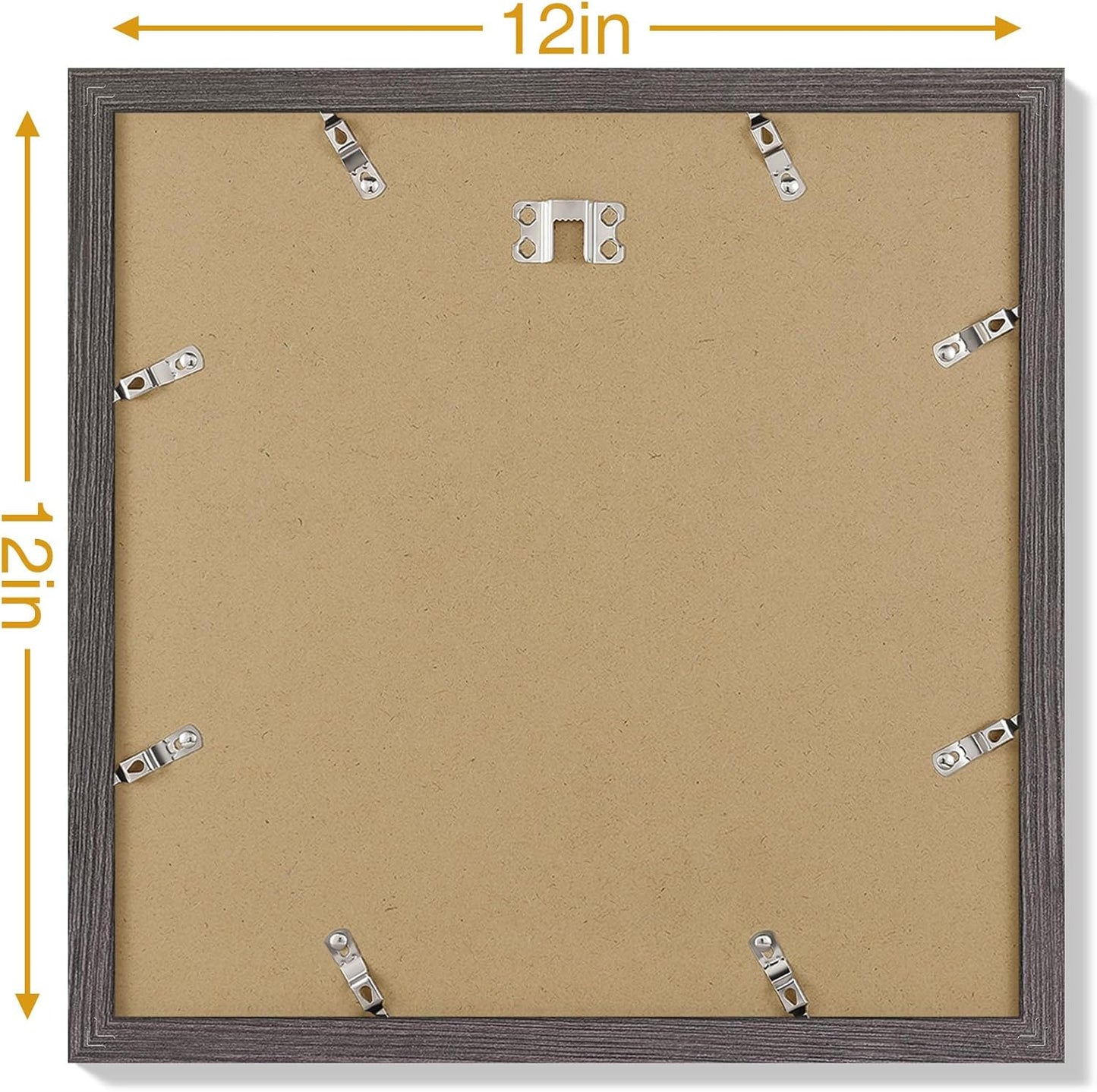 Vittanly 8x10 Picture Frames Set of 9, Shatter Resistant Plexiglass, Display 5x7 Pictures with Mat or 8x10 without Mat, Photo Frames for Wall or Tabletop, Engineered Wood, Black - Colors B