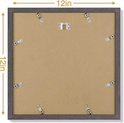 Vittanly 8x10 Picture Frames Set of 9, Shatter Resistant Plexiglass, Display 5x7 Pictures with Mat or 8x10 without Mat, Photo Frames for Wall or Tabletop, Engineered Wood, Black - Colors B
