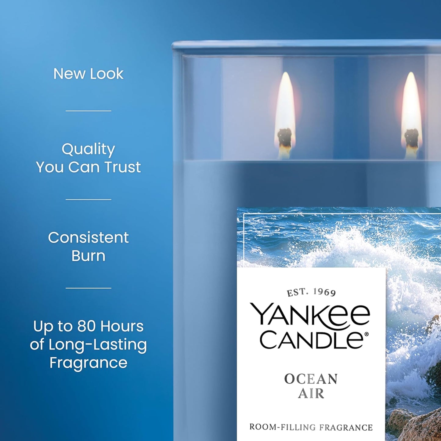 Yankee Candle Large Tumbler Scented Candle with up to 80 Hour Burn Time, Premium Plant Wax Blend for Consistent Burn, 20 oz Tumbler Candle with Room Filling Fragrance, Midsummer's Night